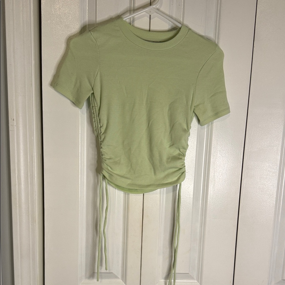 Zara Mint Green Short Sleeve Top